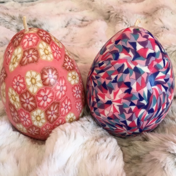 Hand Made Candles With Geometric Patterns - Picture 6 of 10